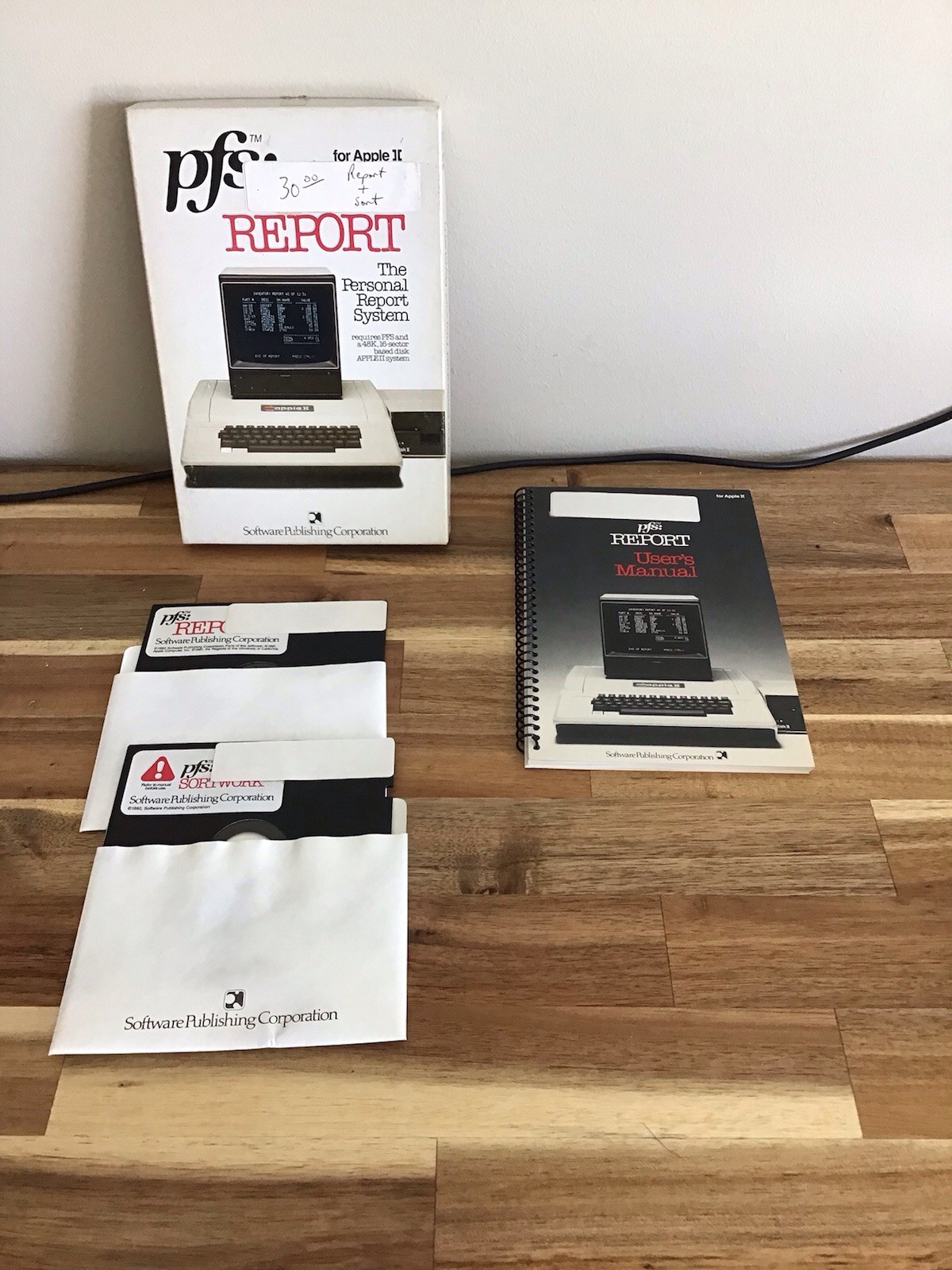 Vintage Apple II PFS Report System Software
