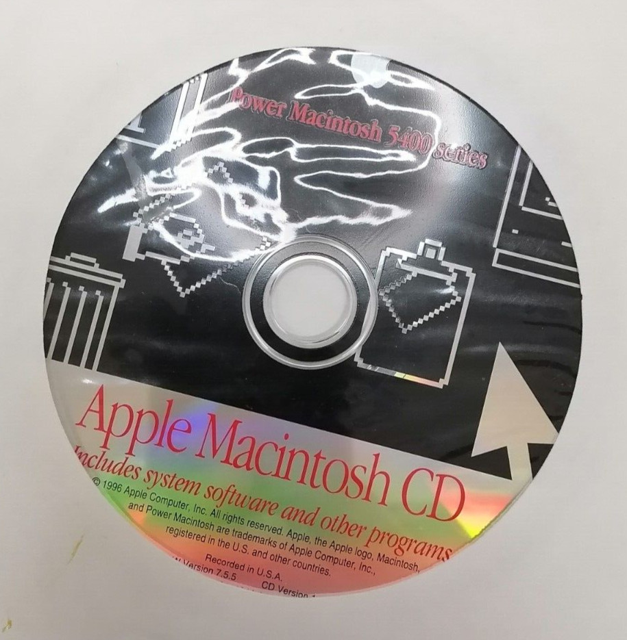Apple Power Macintosh 5400 System Software CD P/N: 691-1056-A