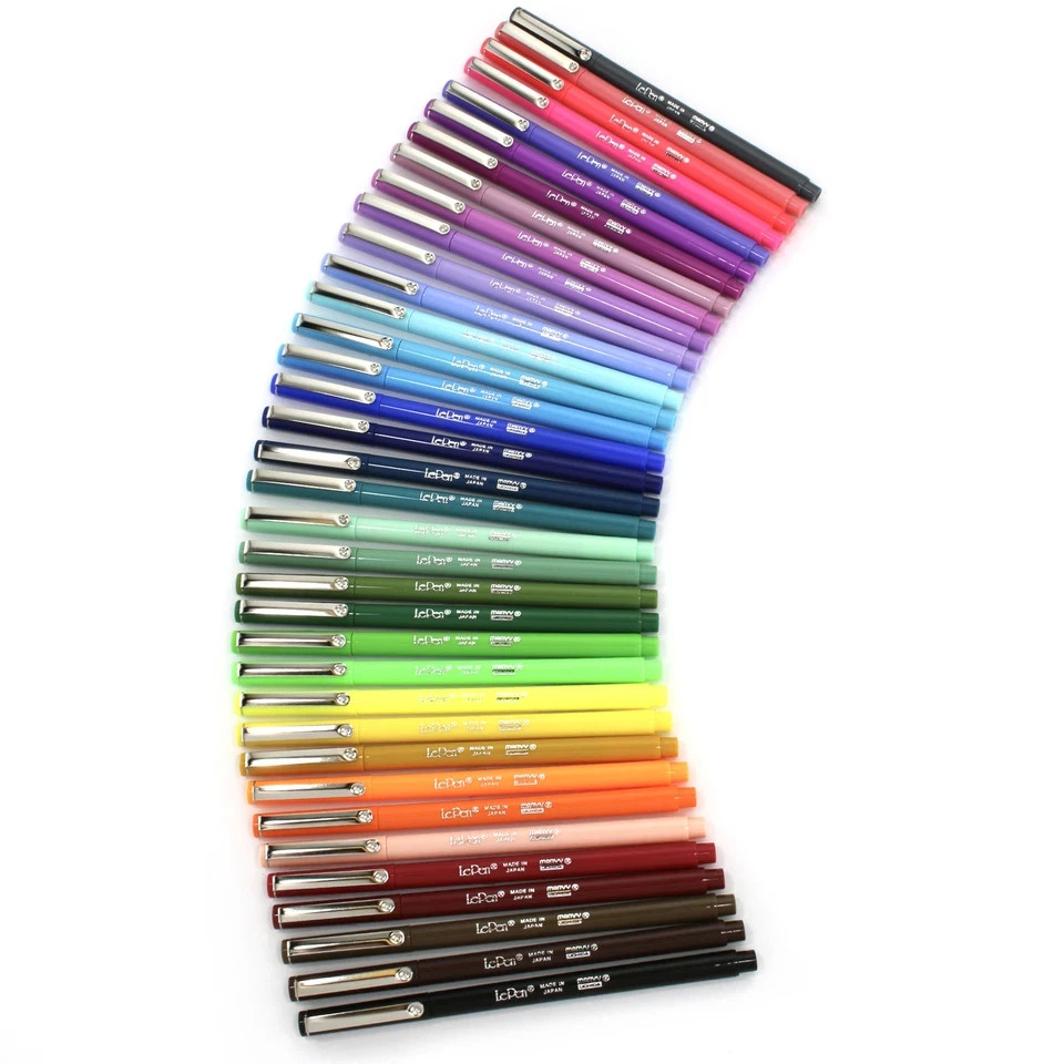 Marvy Le Pen 4300S 12 Pack Fine Point 0.3mm Color Pens Japan