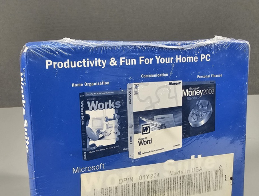 Microsoft Works Suite 2003 With Product Key Brand New Sealed CD