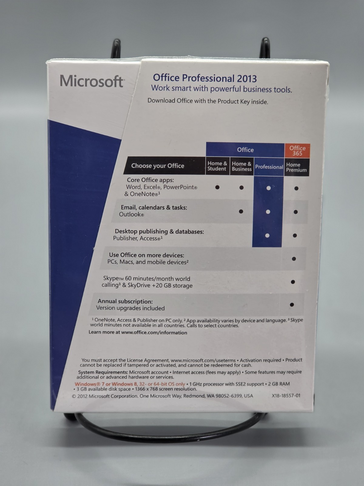 Microsoft Office Professional 2013 Product Key Card Sealed