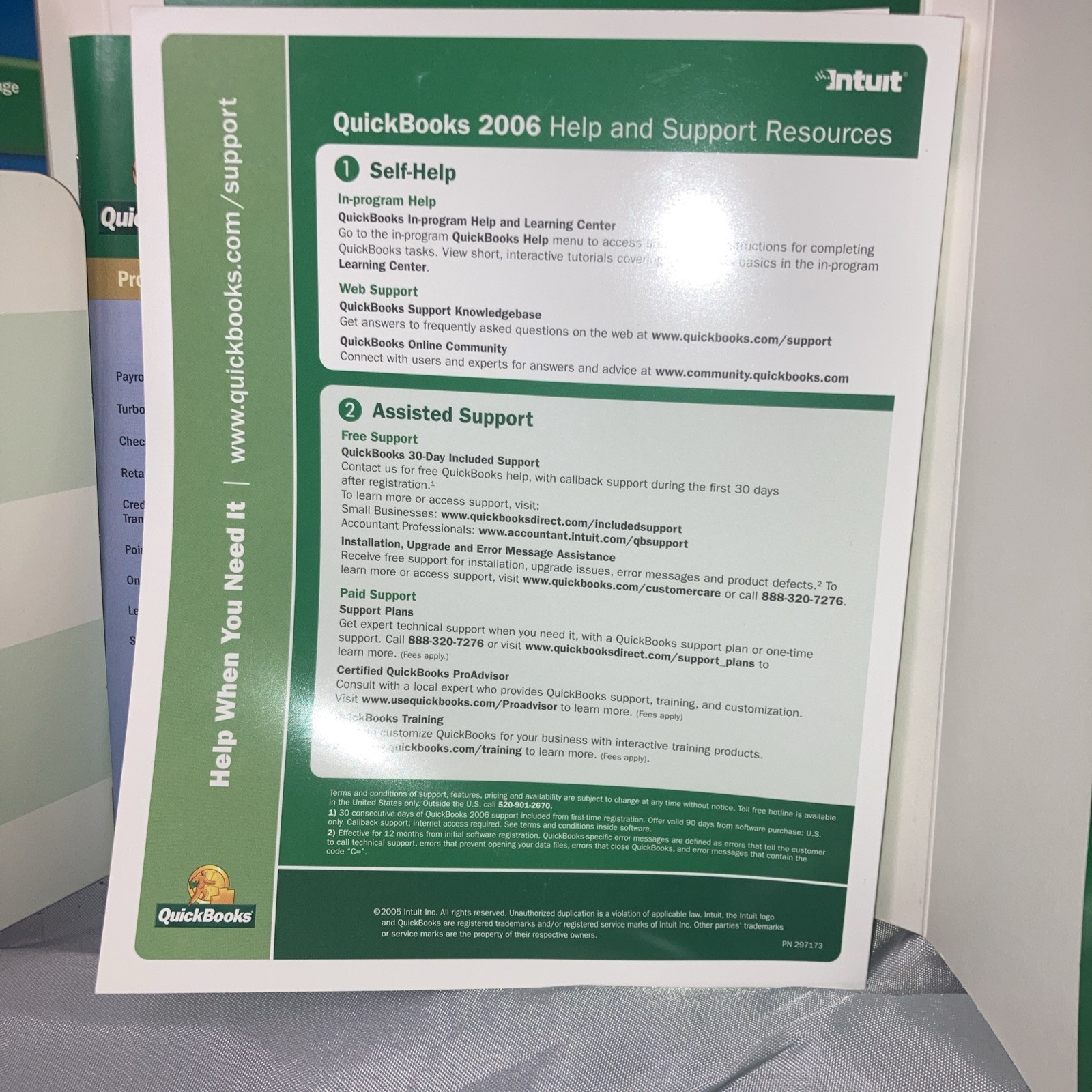 QuickBooks Pro 2006 Complete CD Manual Box Intuit Windows XP W/Product Key