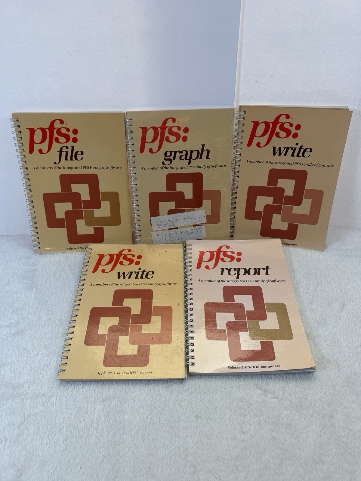 Lot Of 5 (1984) Software & Manuals – 3 with Software, 2 Manuals Only