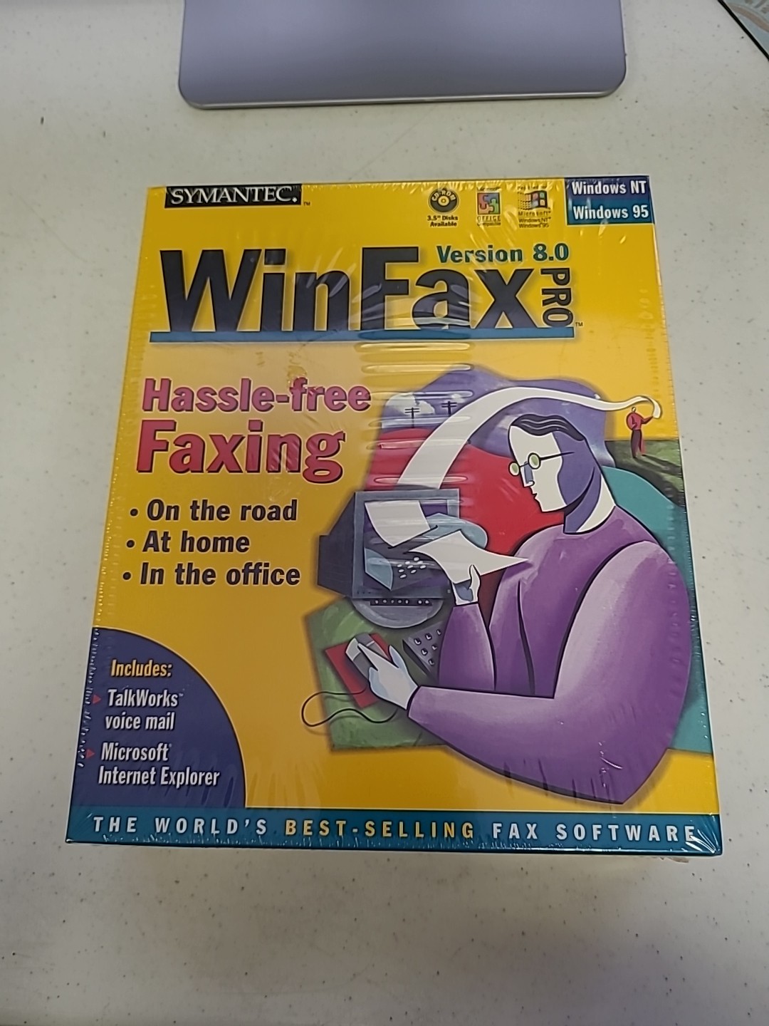WINFAX 1997 Symantec Hassle-Free Faxing Version 8.0 Pro 95/NT SEALED!