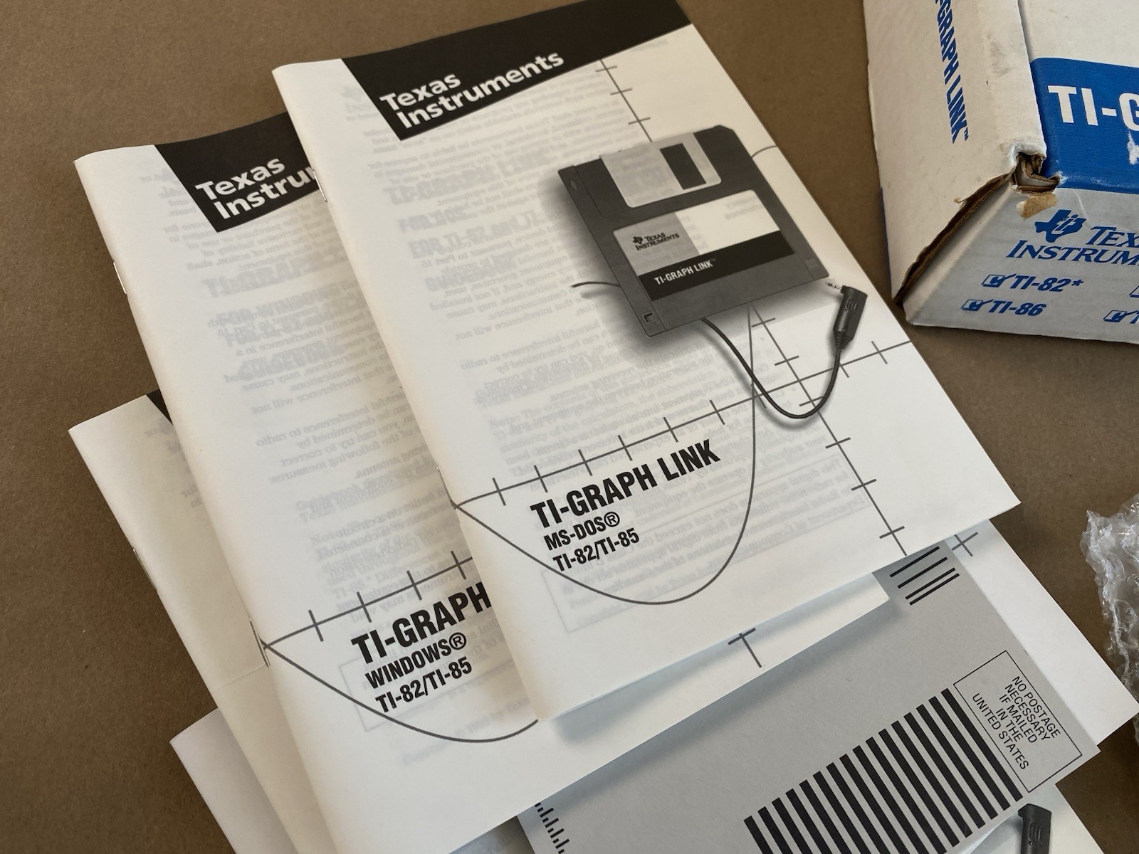 Texas Instrument TI-Graph Link TI-82 TI-86 TI-83 TI-92 TI-85 Software