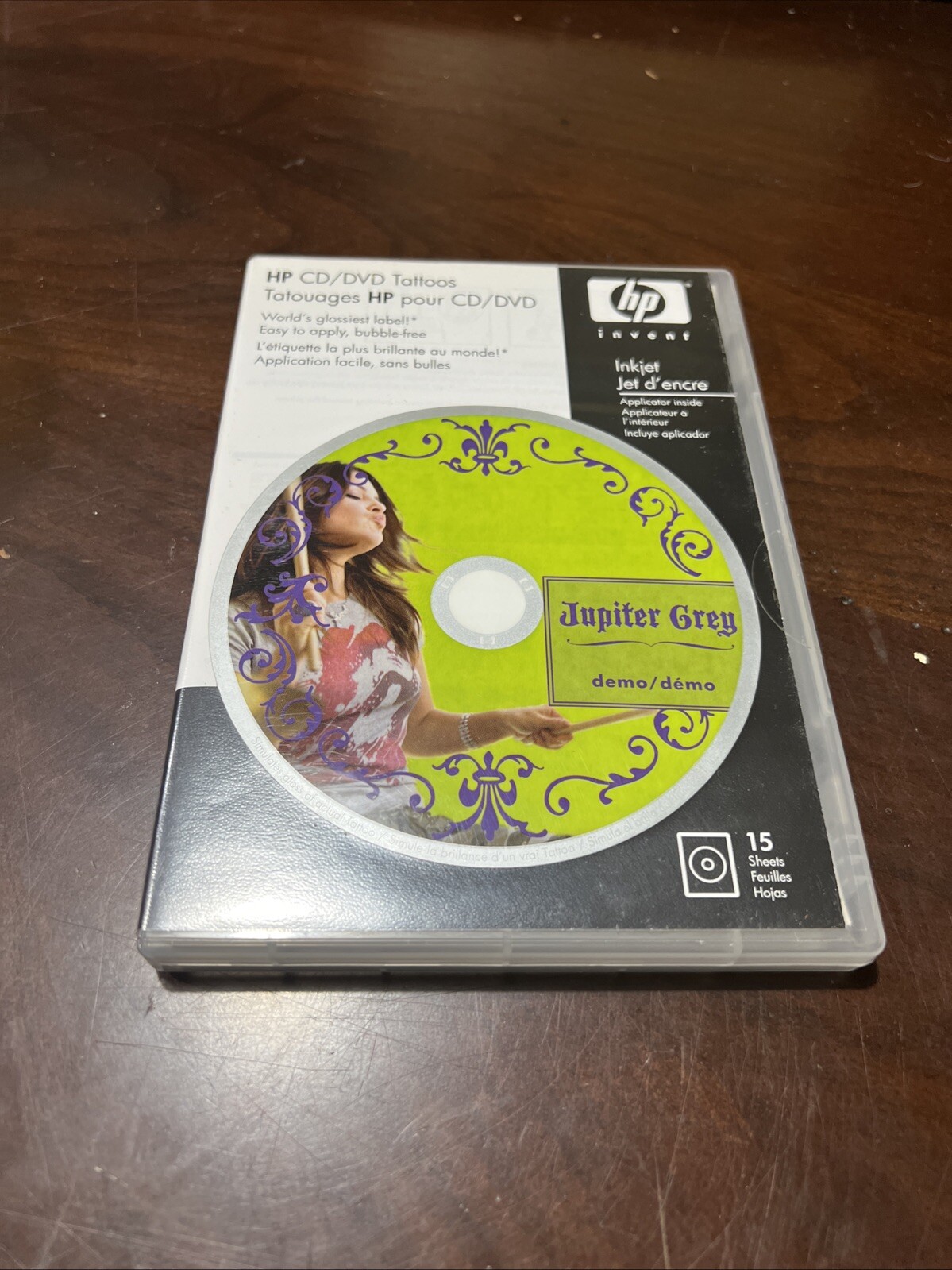 HP Invent Cd / Dvd Tattoos Jupiter Grey DEMO (CD & DVD, 2006)