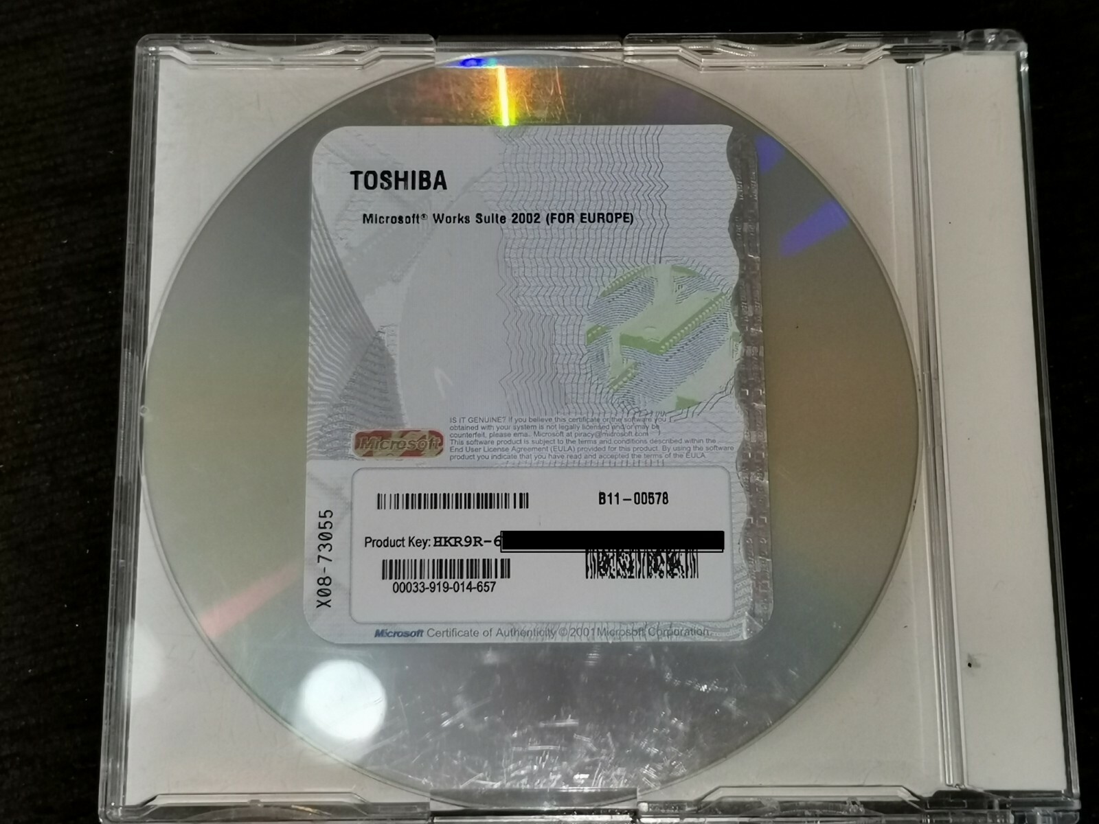 Microsoft Works Suite 2002. ver.6.0 English.CD With Product Key.