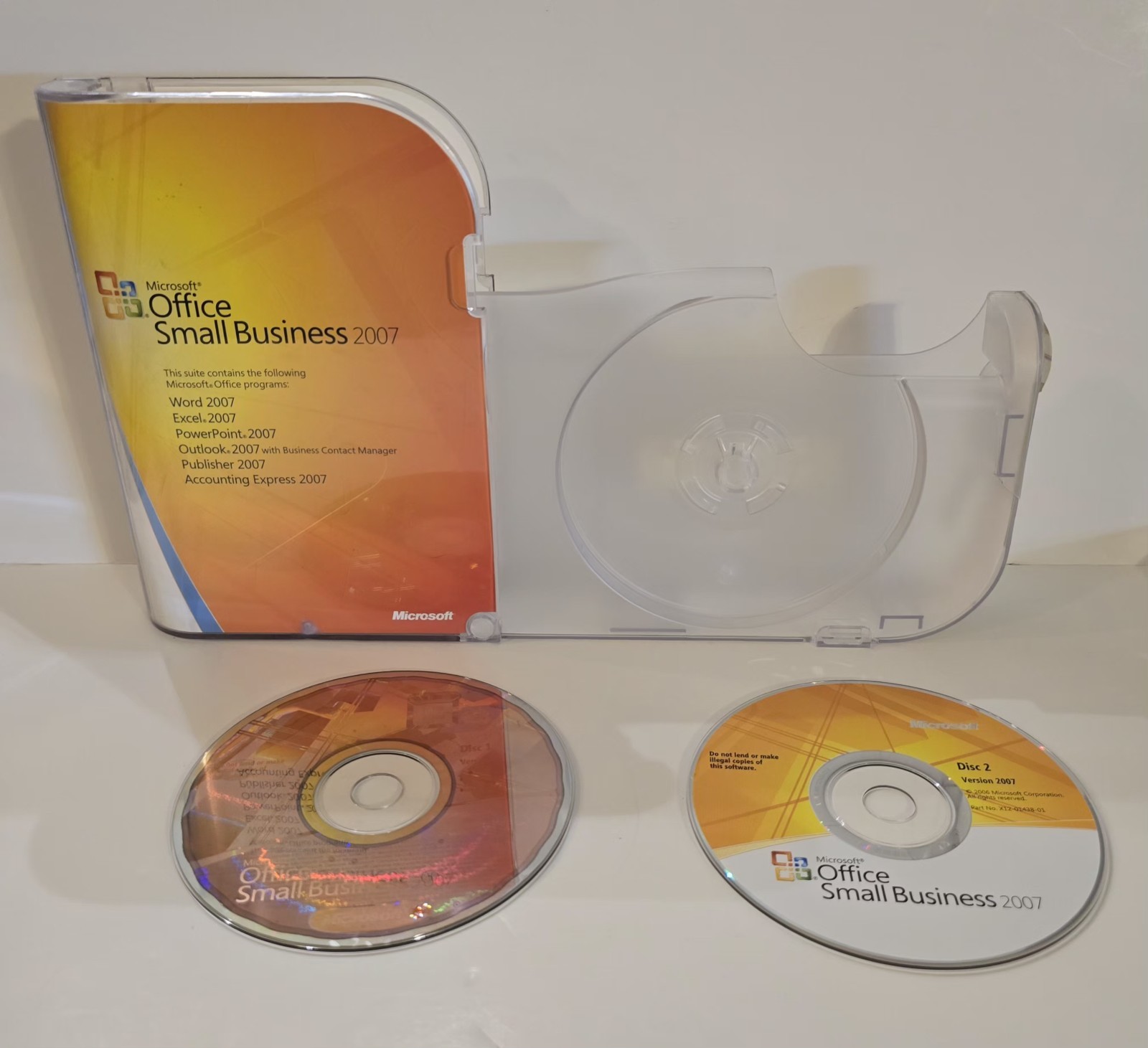 Microsoft Office Small Business Software 2007 With Product Key 2 Discs Manual
