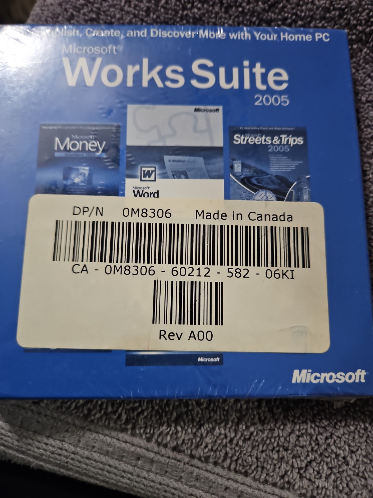 Microsoft Works Suite 2005 Dell North America Factory Sealed with Product Key