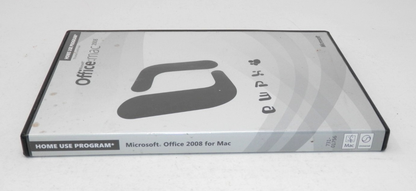Microsoft Office Mac Home Edition 2008 Productivity Suite w/Product Key FREESHIP