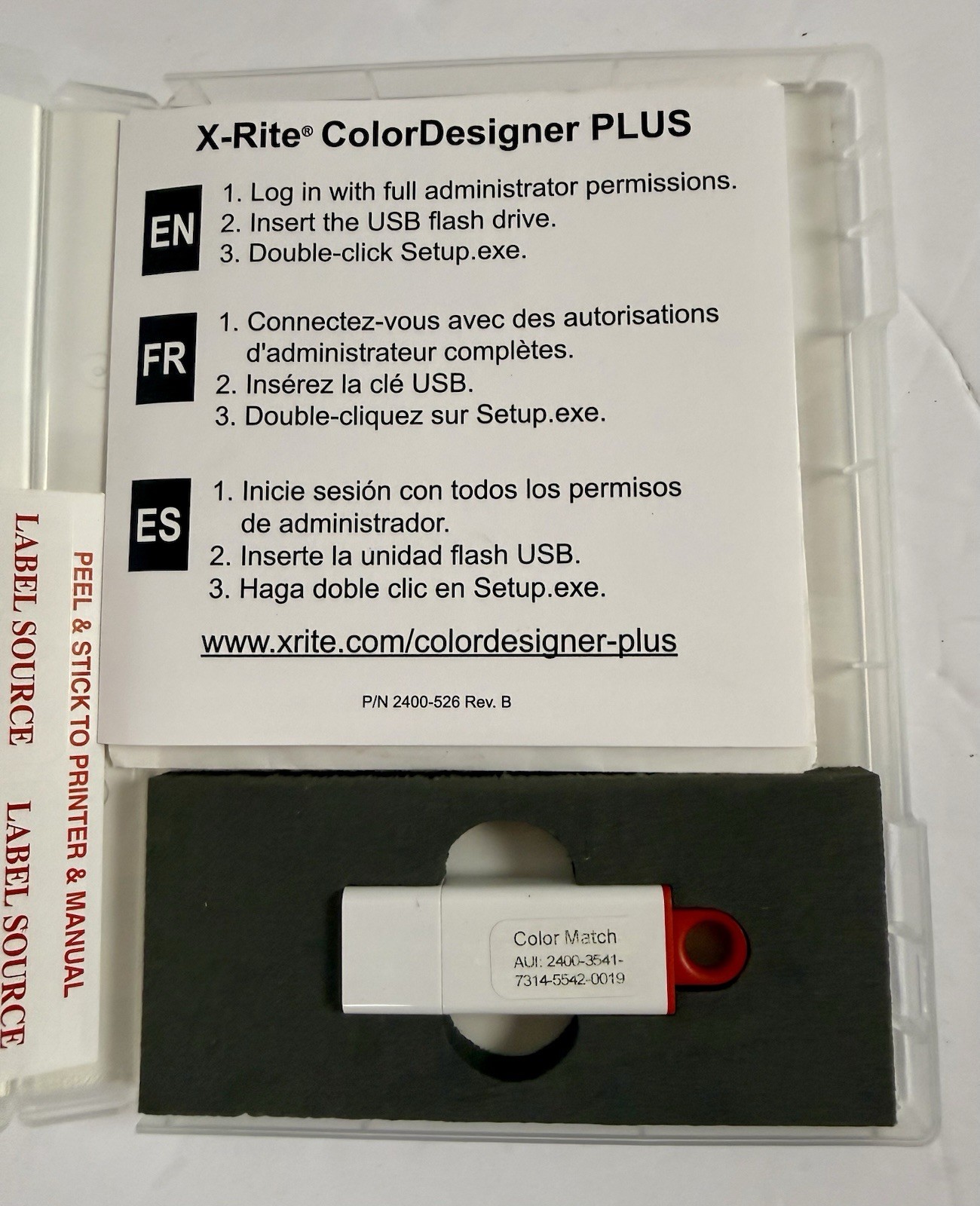 X-Rite ColorDesigner Plus V3 Paint Color Match Software Win. Vista, 7, 8 & 10