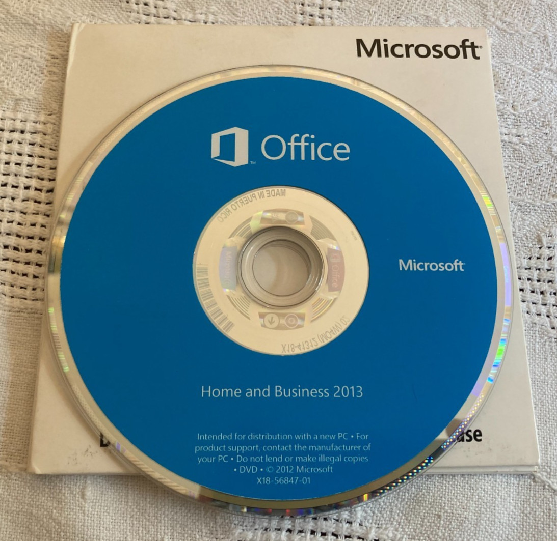 Microsoft Office 2013 Home and Business DVD Version