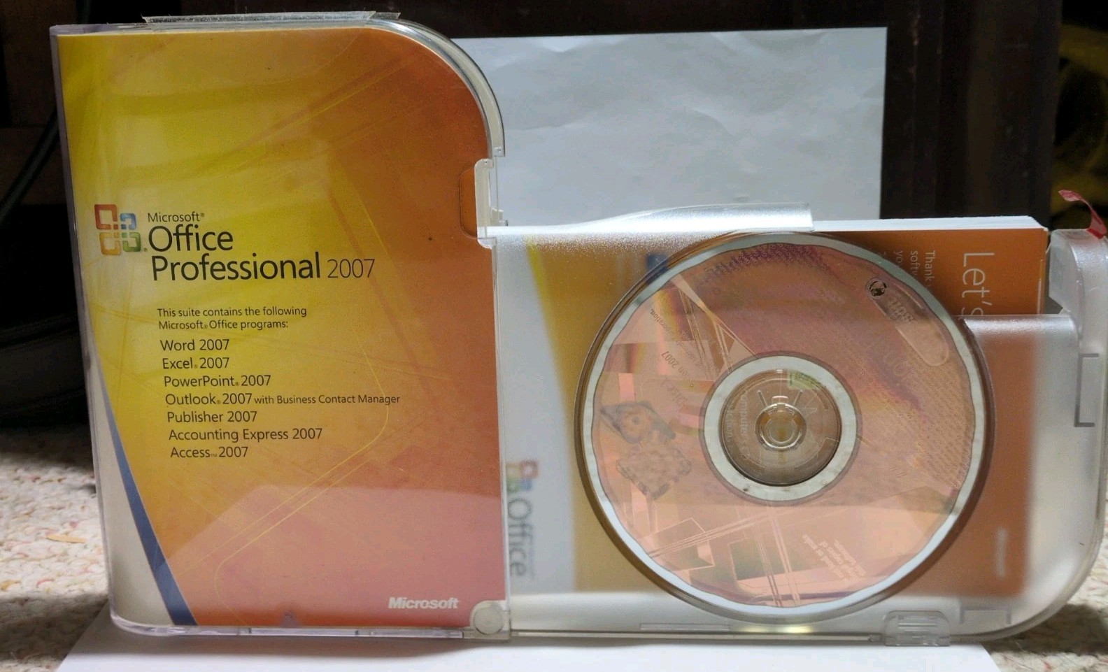Microsoft Office 2007 Professional Full English Retail Version MS Pro