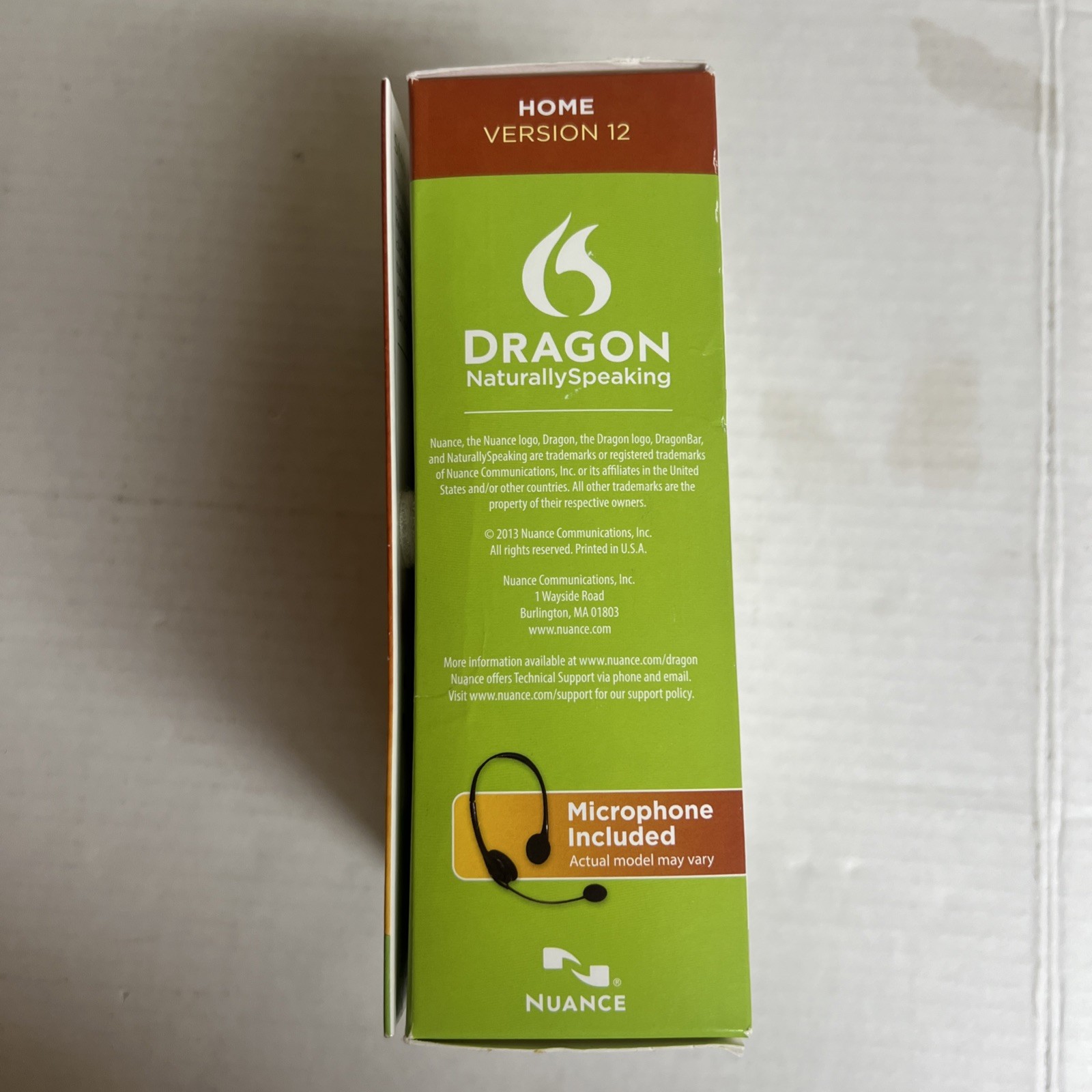Dragon Naturally Speaking Open Box NewHome Edition Speech Recognition Version 12