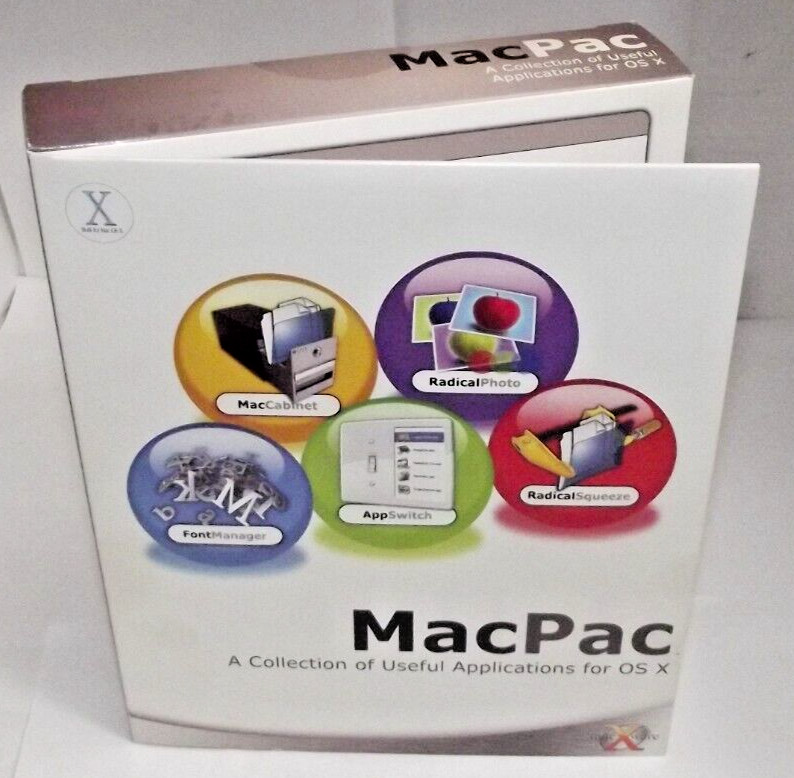 Mac Pac Applications for OS X – Font Manager, Radical Photo, App, + by Macware