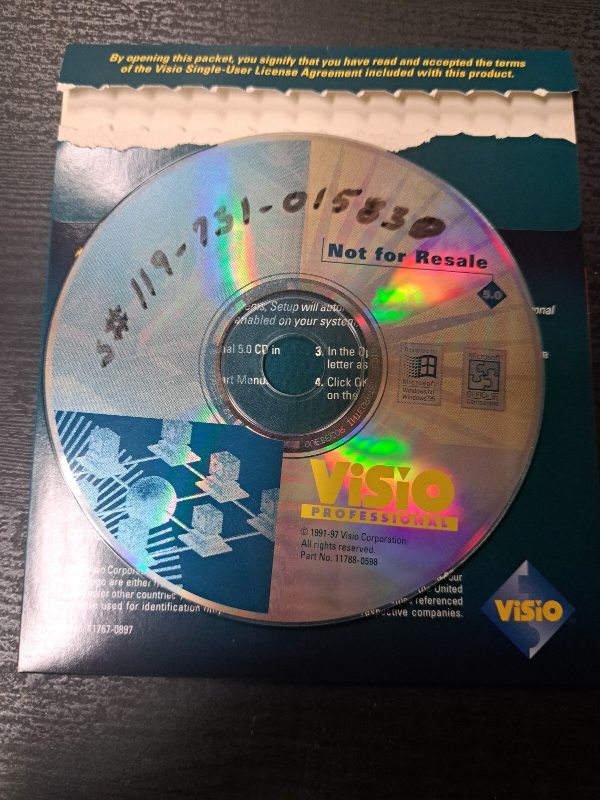 Visio Professional 5.0 Software Instruction User Manuals Academic Version VTG