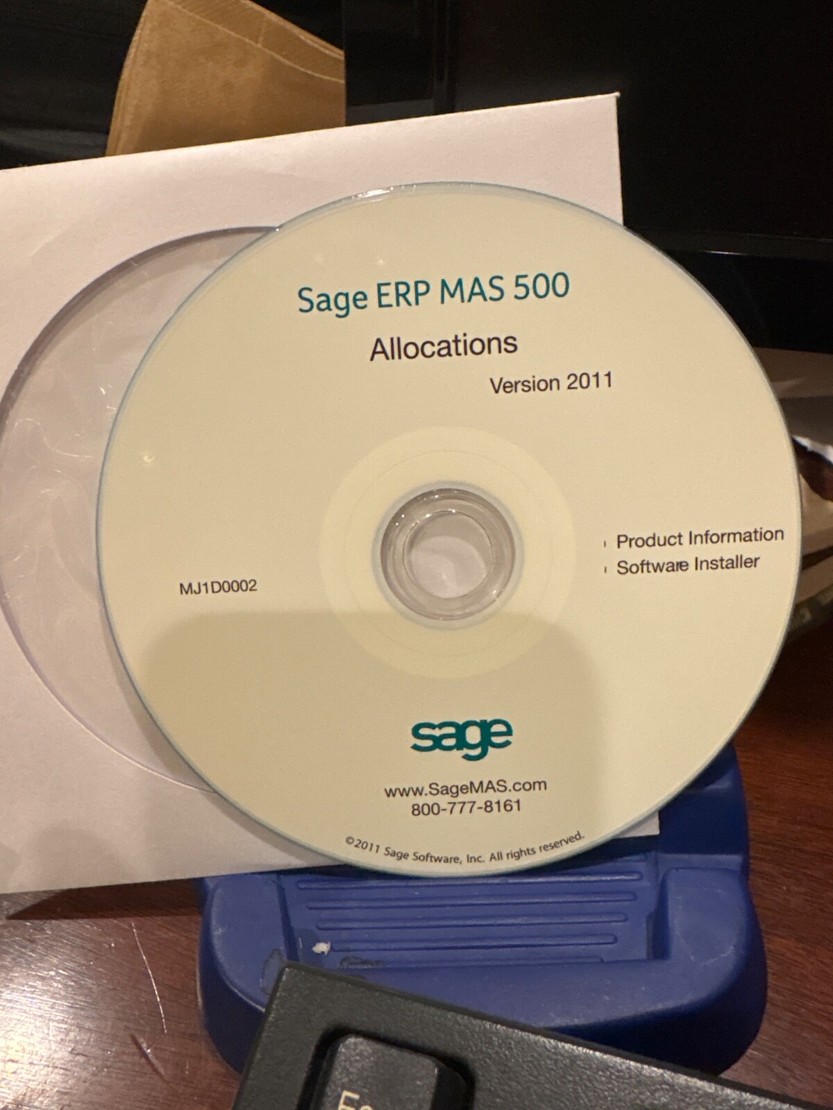 BRAND NEW UNUSED SAGE MAS500 Allocations Version 2011. Software + Docs On CD