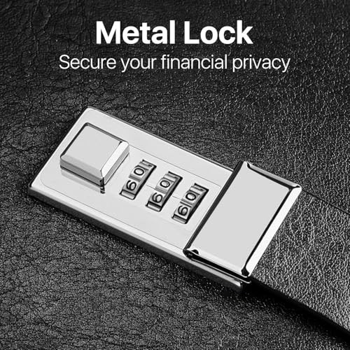 Accounting Ledger Book with Lock, Accounting Log, Tracking Income & Blue