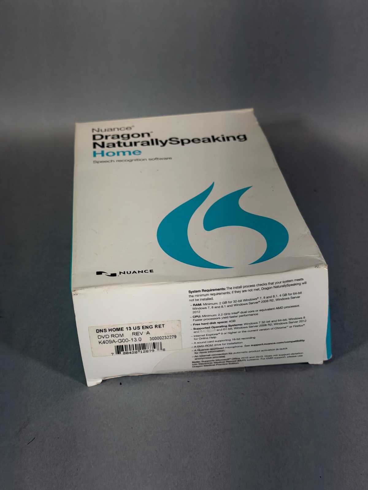 Nuance Dragon NaturallySpeaking Home 13 & Preferred 10 CD Only Software