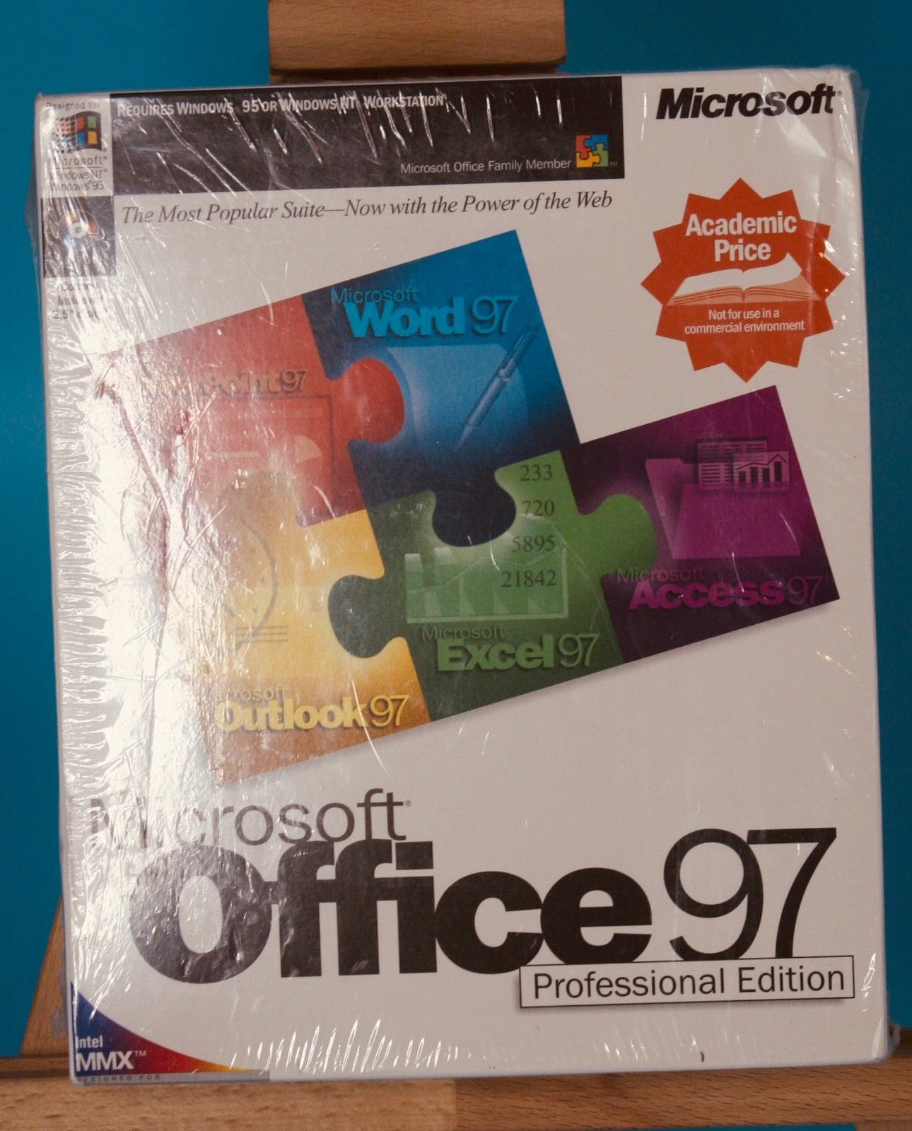 Sealed Microsoft Office 97 Professional Edition Software 97 NEW Vintage Big Box
