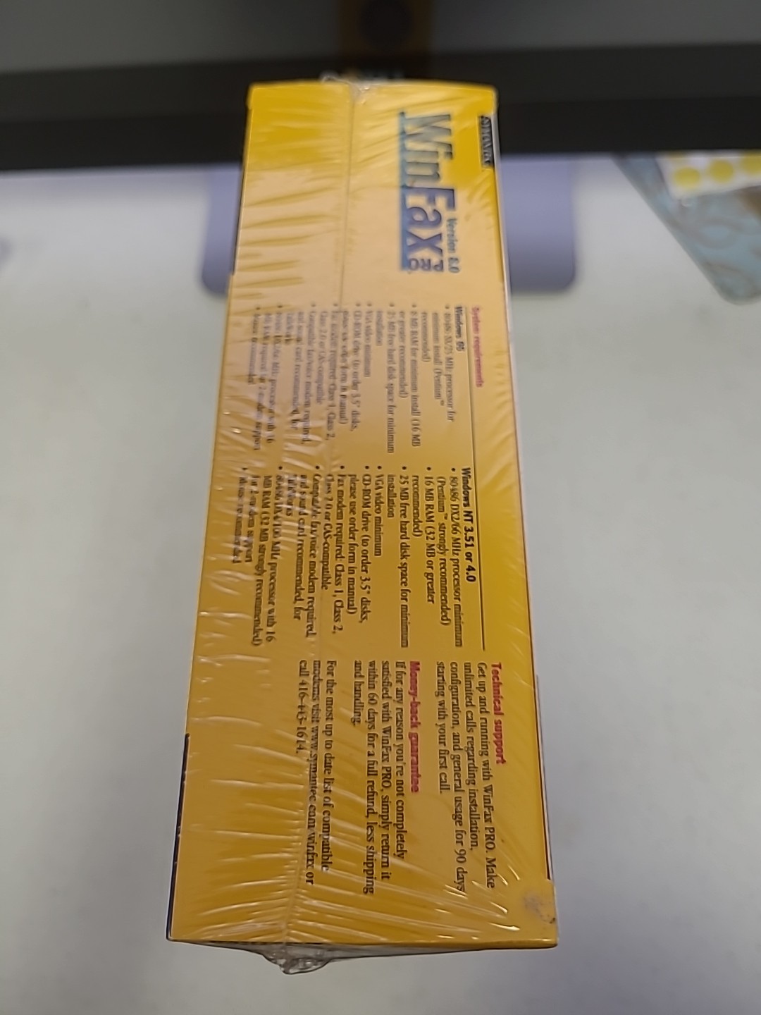 WINFAX 1997 Symantec Hassle-Free Faxing Version 8.0 Pro 95/NT SEALED!