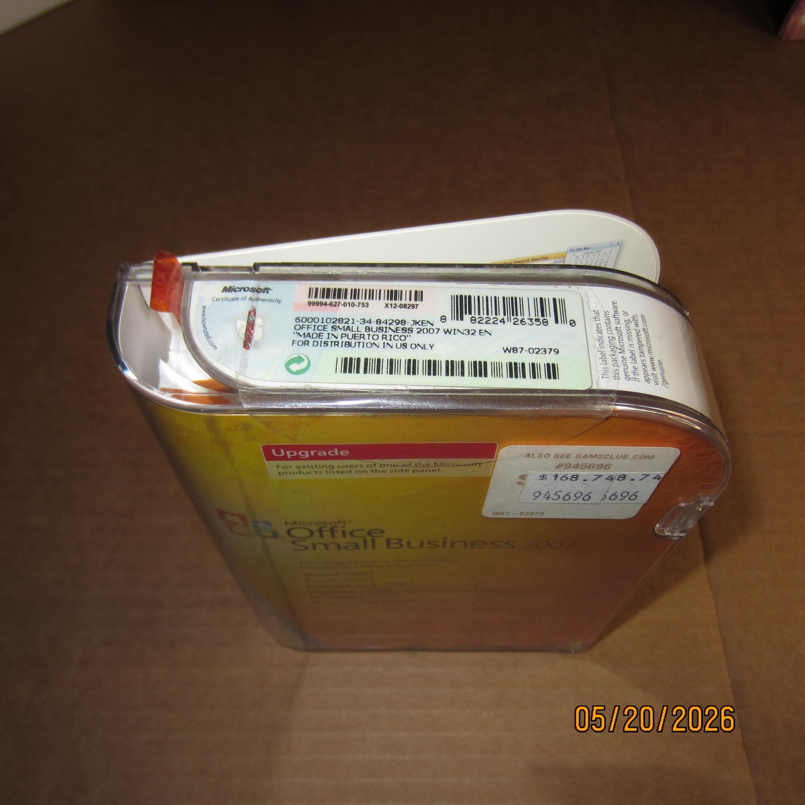 Microsoft Office Small Business 2007 Upgrade w/ Key Word Excel Powerpoint