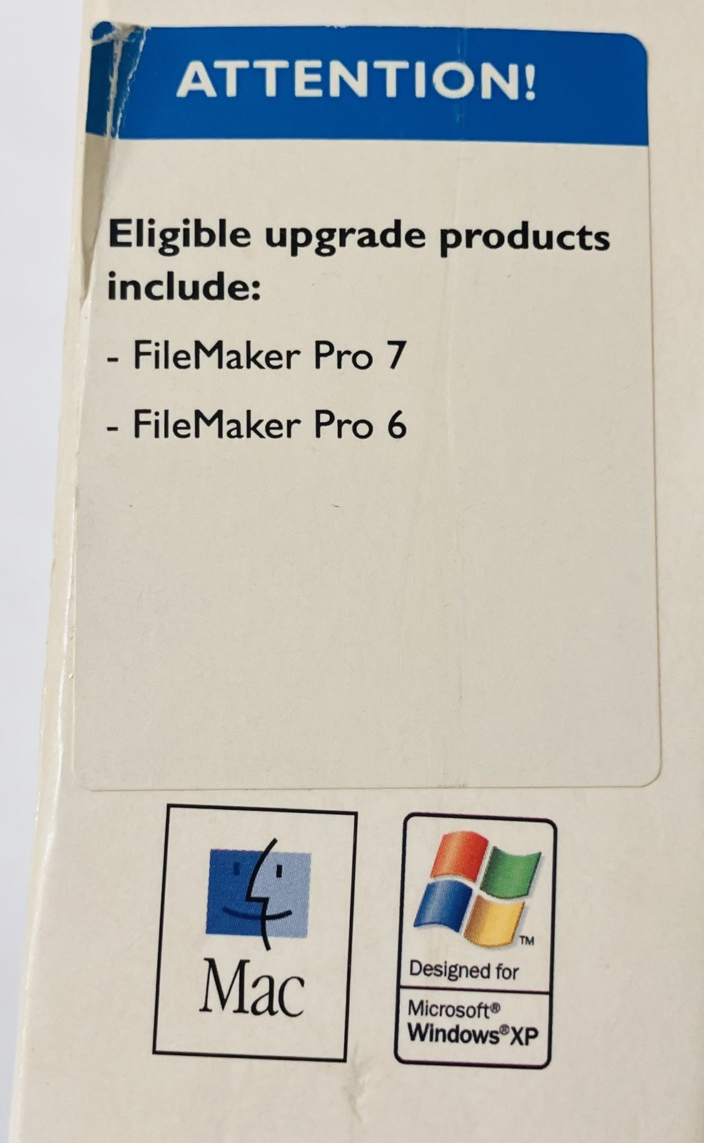 FileMaker Pro 8 Upgrade 5-License Pack Mac Windows XP w/ Box Manuals CD Extras
