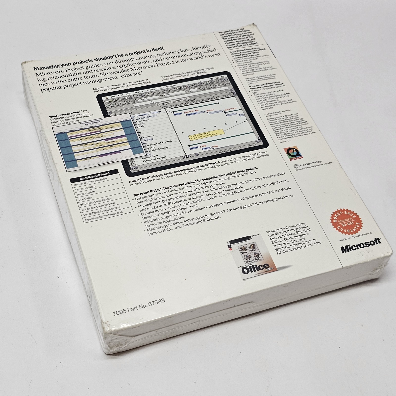Microsoft Project 4.0 – Mac Edition Vintage Software BRAND NEW OLD STOCK SEALED