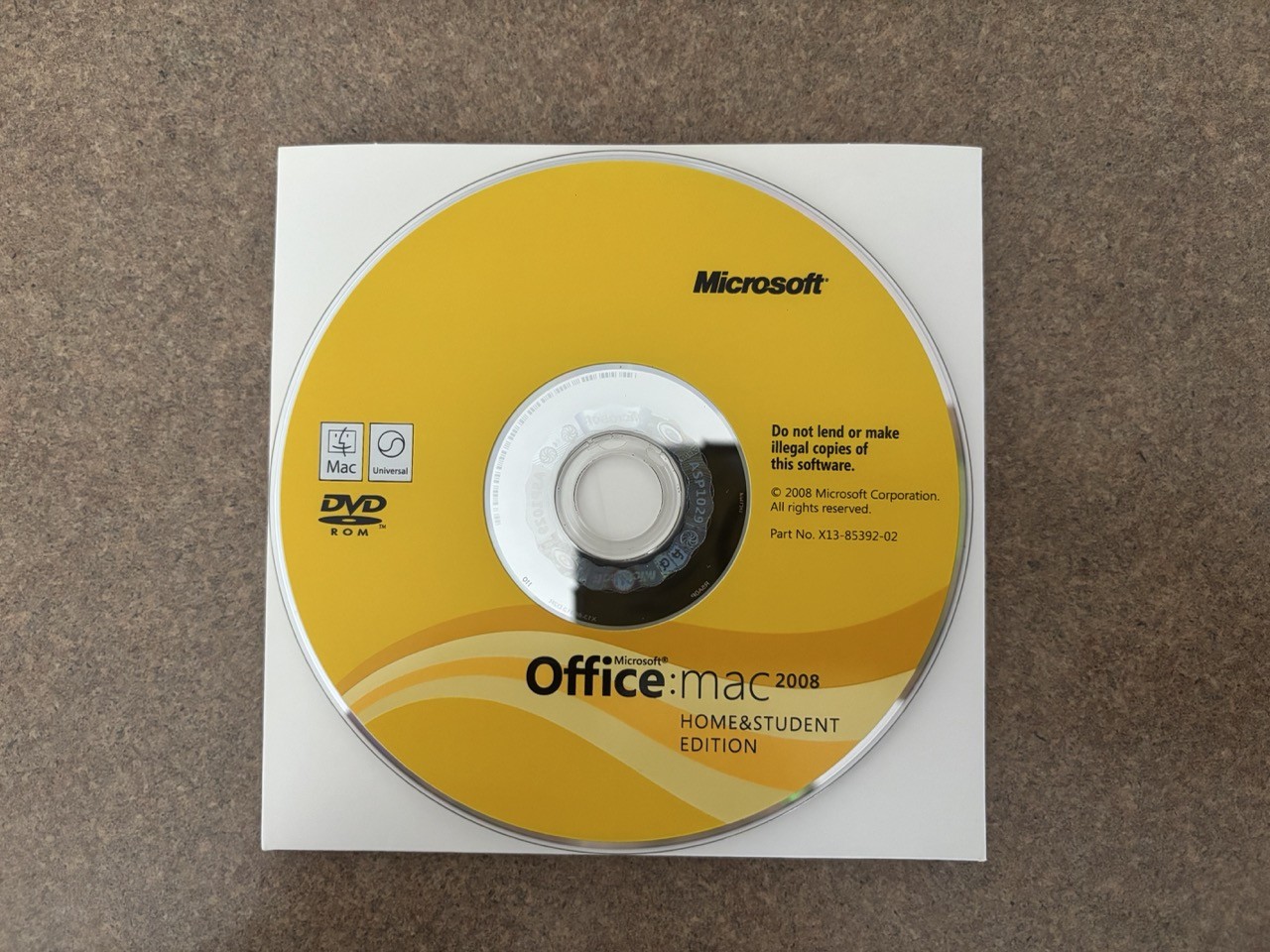CIB Microsoft Office 2008 Home and Student Edition for Mac