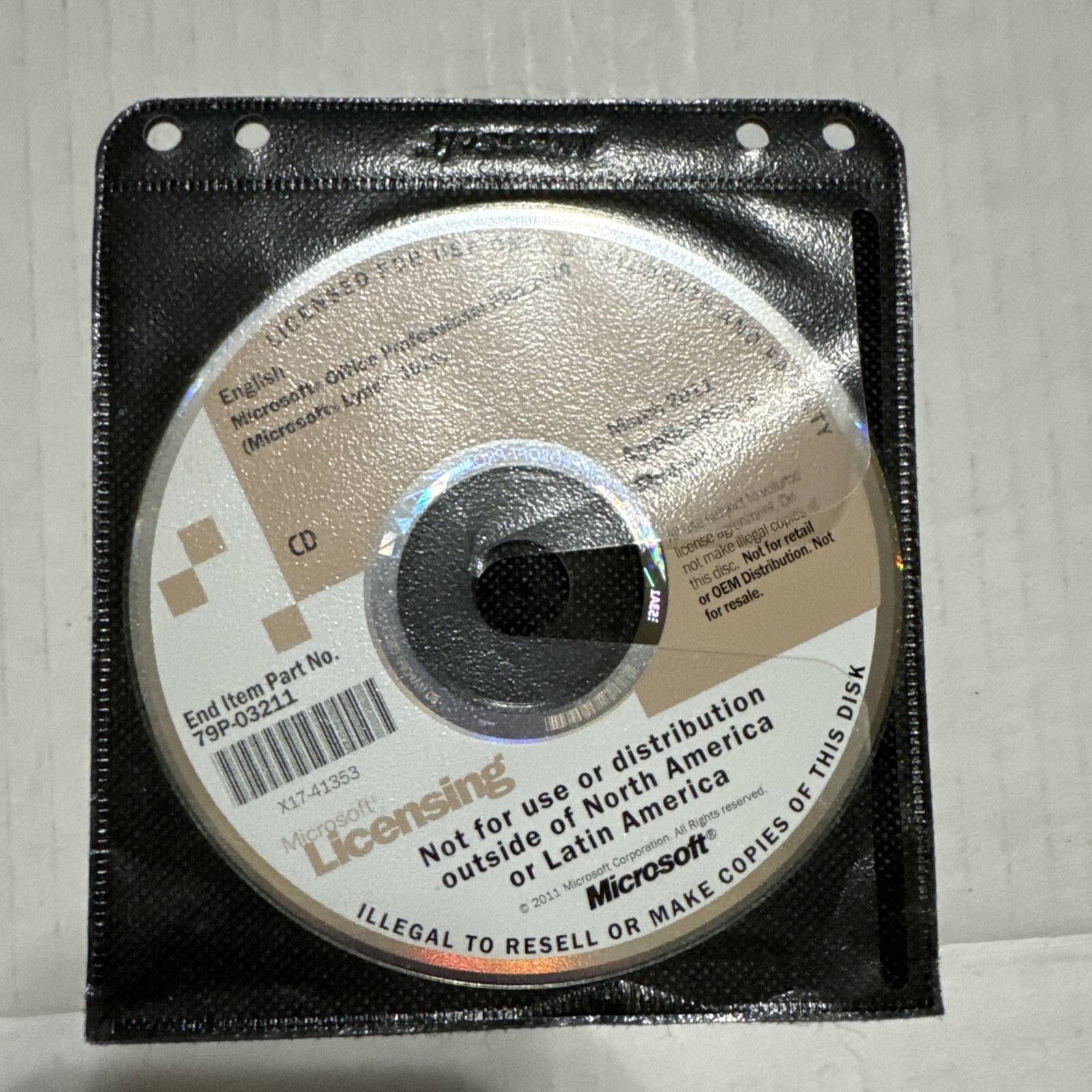 Microsoft March 2011 Applications Student Media Disc