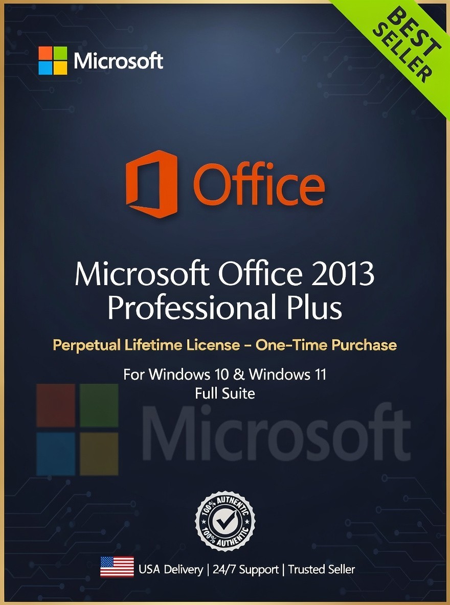 Microsoft Office Professional Plus 2013 FULL USB VERSION (Verified 1PCs) New