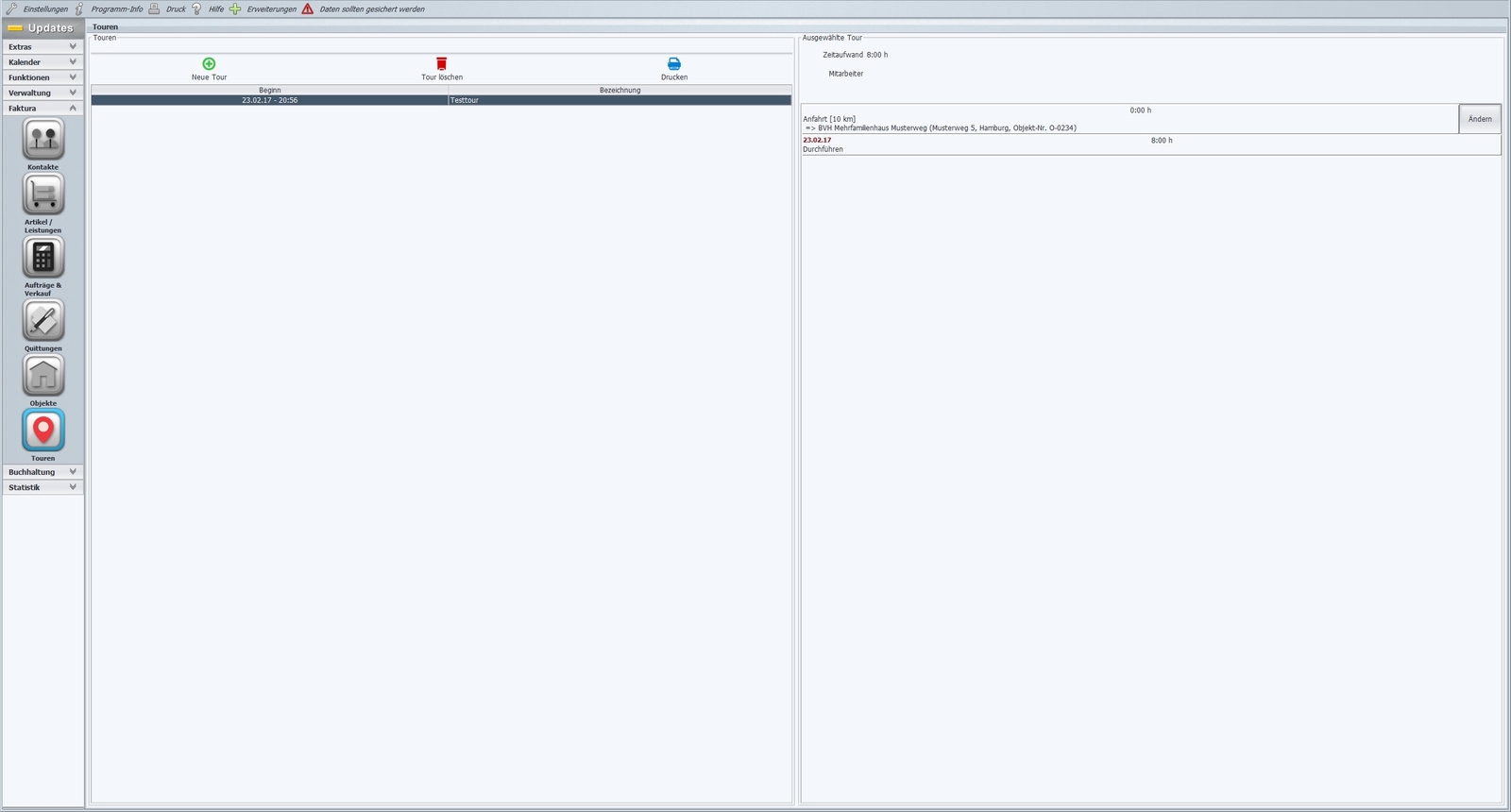 Janitorial software up to 10 computers in network server/client network solution IT