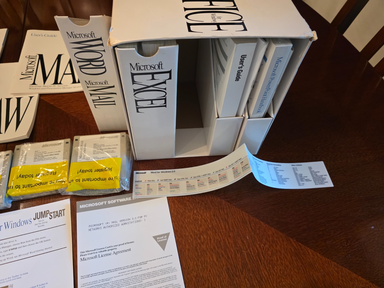 The Microsoft Office 3.0 (1992) WINDOWS 3.5″ Vintage Word Excel PowerPoint Mail