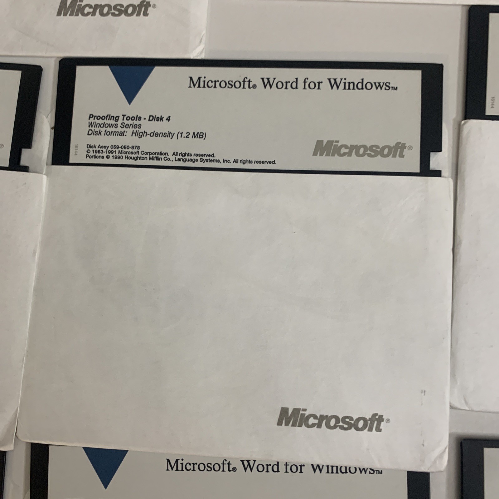 Microsoft Word For Windows Version 2.0 1991 5.25″ Floppy Discs