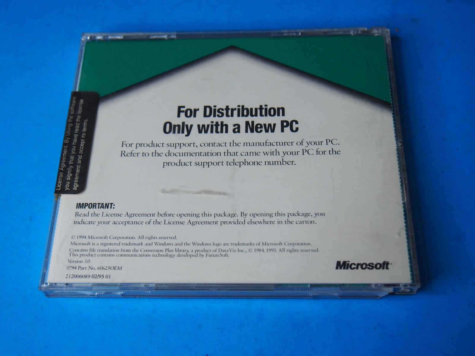 Vintage Microsoft Works – Home Version (PC, 1994) – Disc