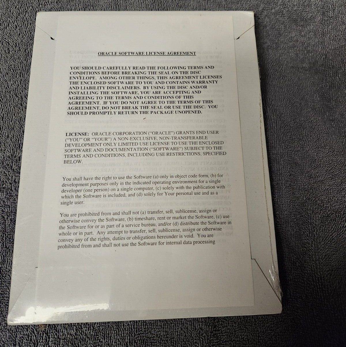 ORACLE8i PERSONAL EDITION VERSION 8.1.5 NEW SEALED ISBN 0072436905 WINDOWS 98