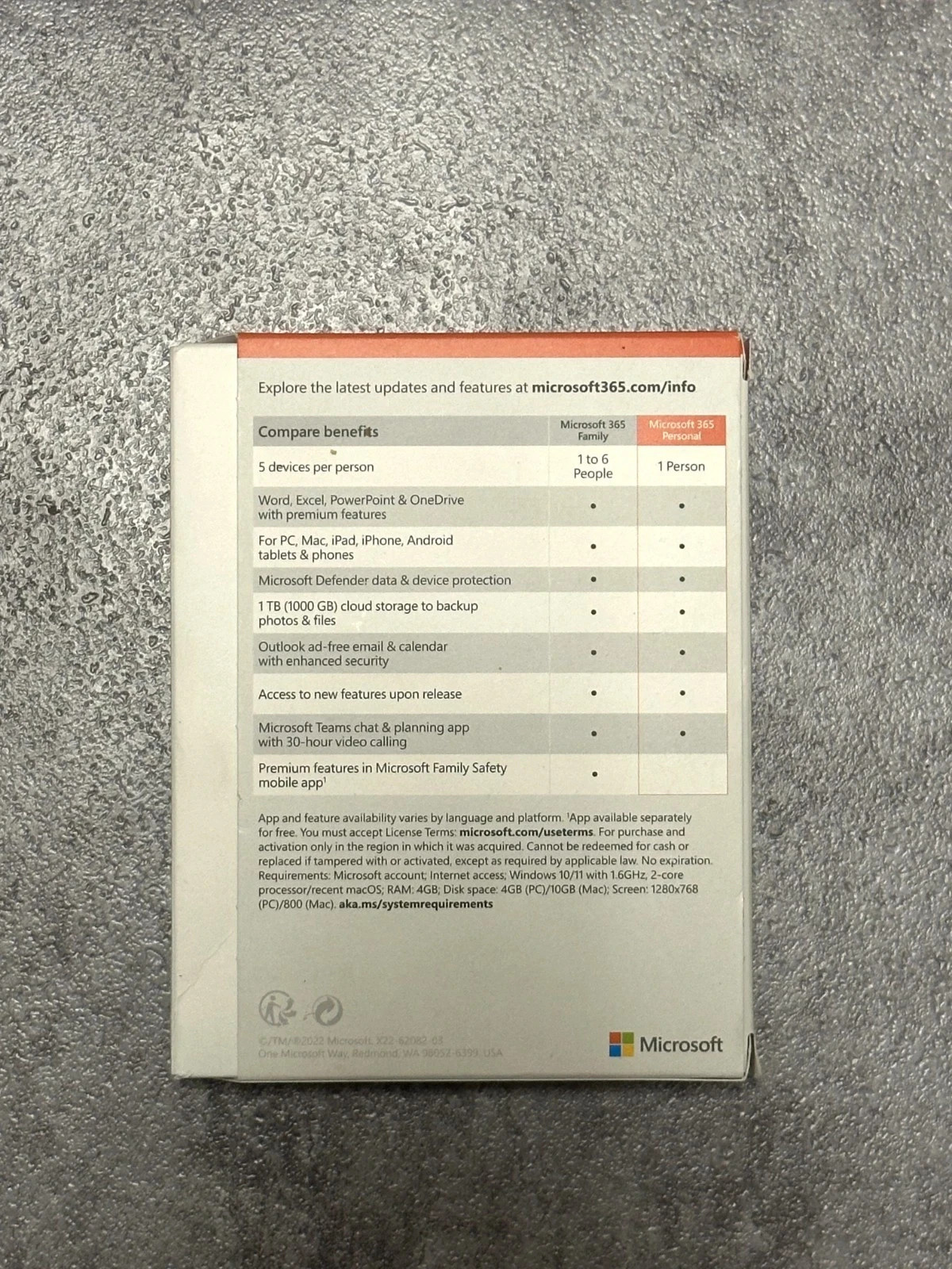 Microsoft Office 365 Personal Edition with 1 Year Subscription 5pc