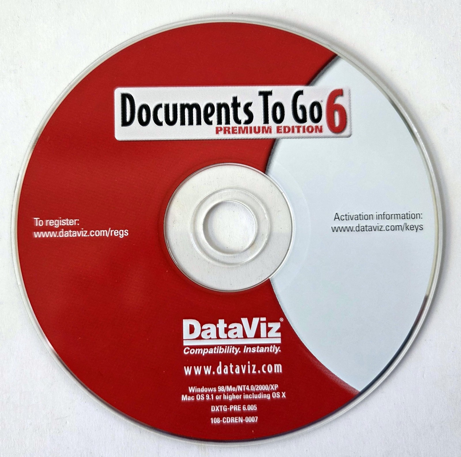 DATAVIZ Documents To Go 6 Premium: Word Excel & Powerpoint For Palm OS PDAs