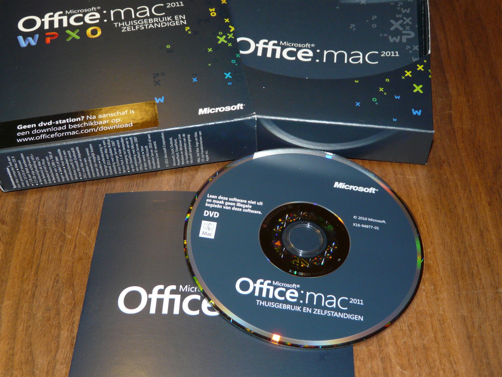 Microsoft Office Mac 2011 DVD Home & Business Dutch Full Version Dutch