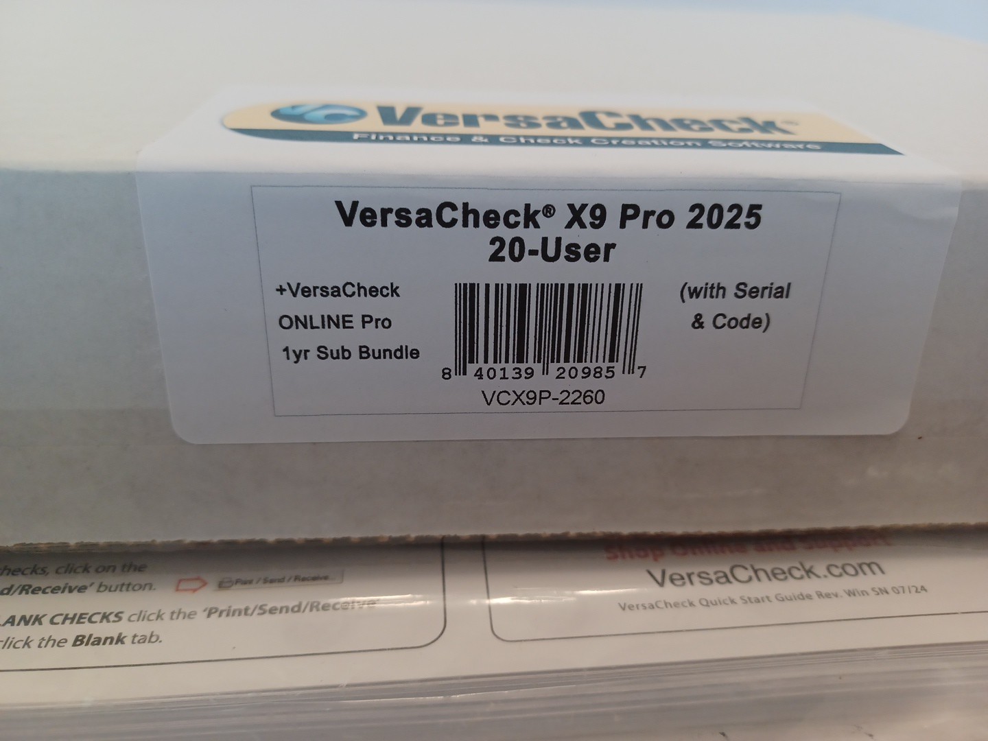 Versacheck X9 Pro 2025- 20 User + Versacheck ONLINE 1Yr Sub VCX9P-2260