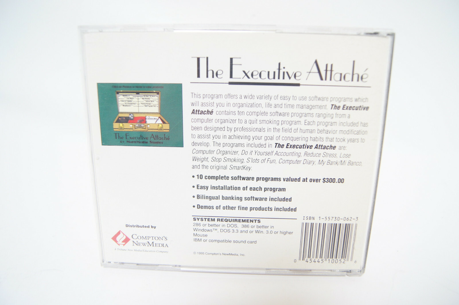 The Executive Attache No Shareware MultiMediaStudios PC Computer Program CD-Rom