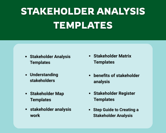 45+ Stakeholder Analysis Templates Excel Word Google Sheets | Project Management