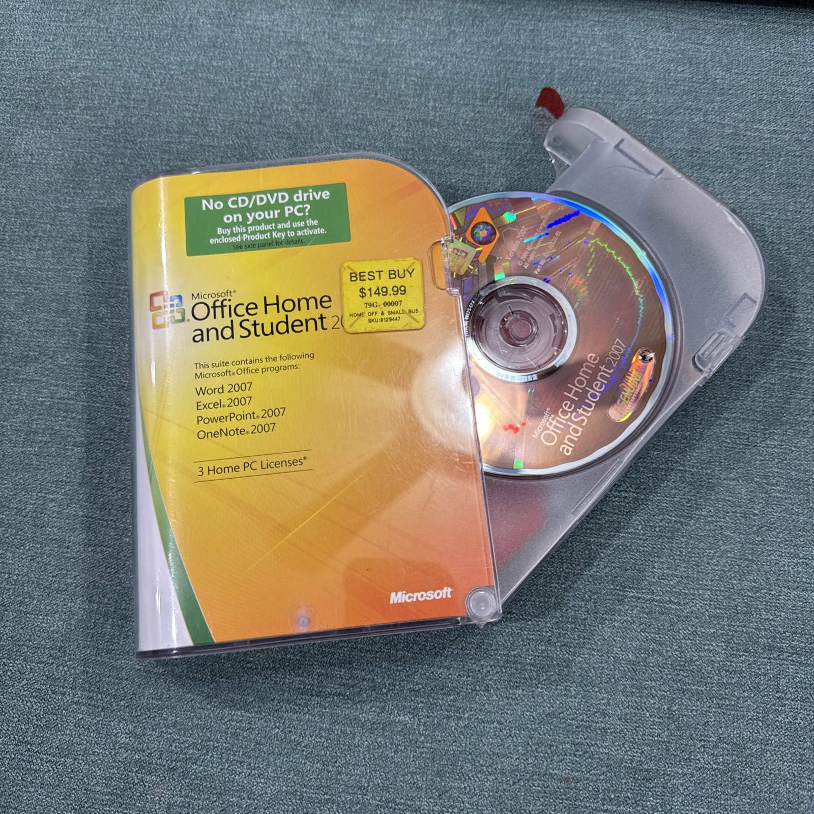 Microsoft MS Office 2007 Home & Student GENUINE Disc – Disc Only, No Product Key