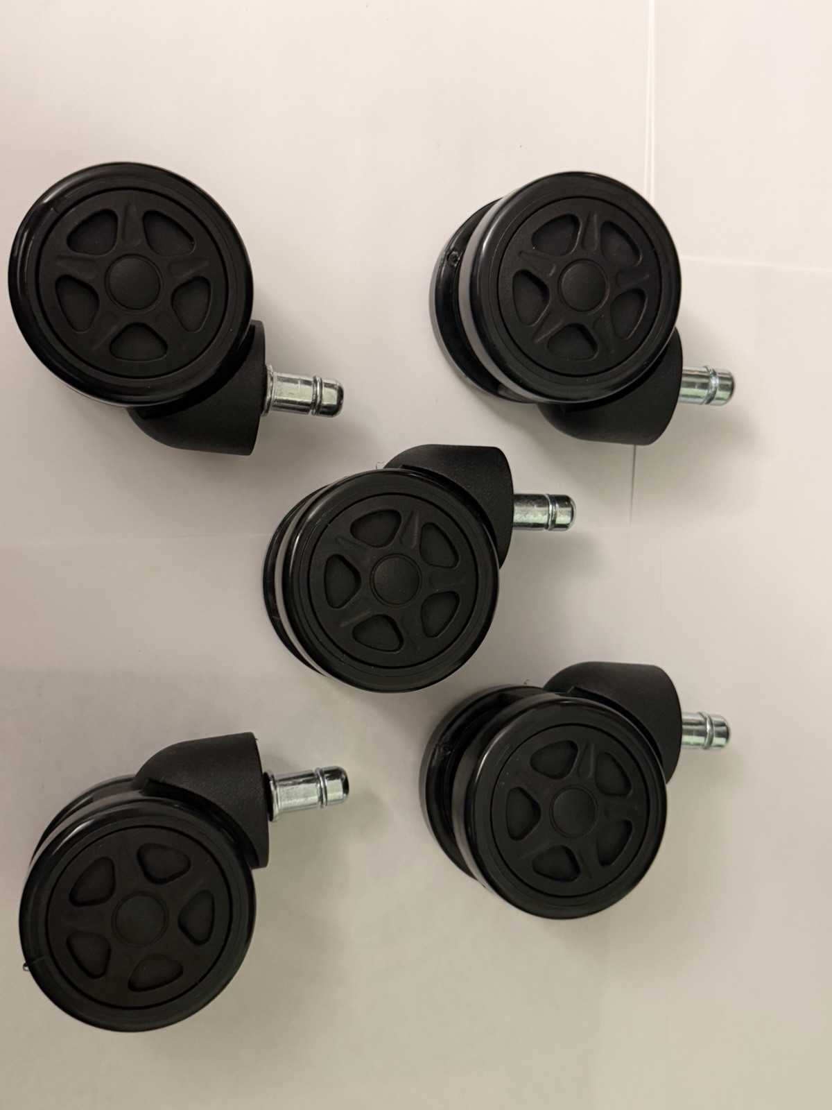 Set of 5 Office Chair Wheels 3 Inch Office Chair Casters