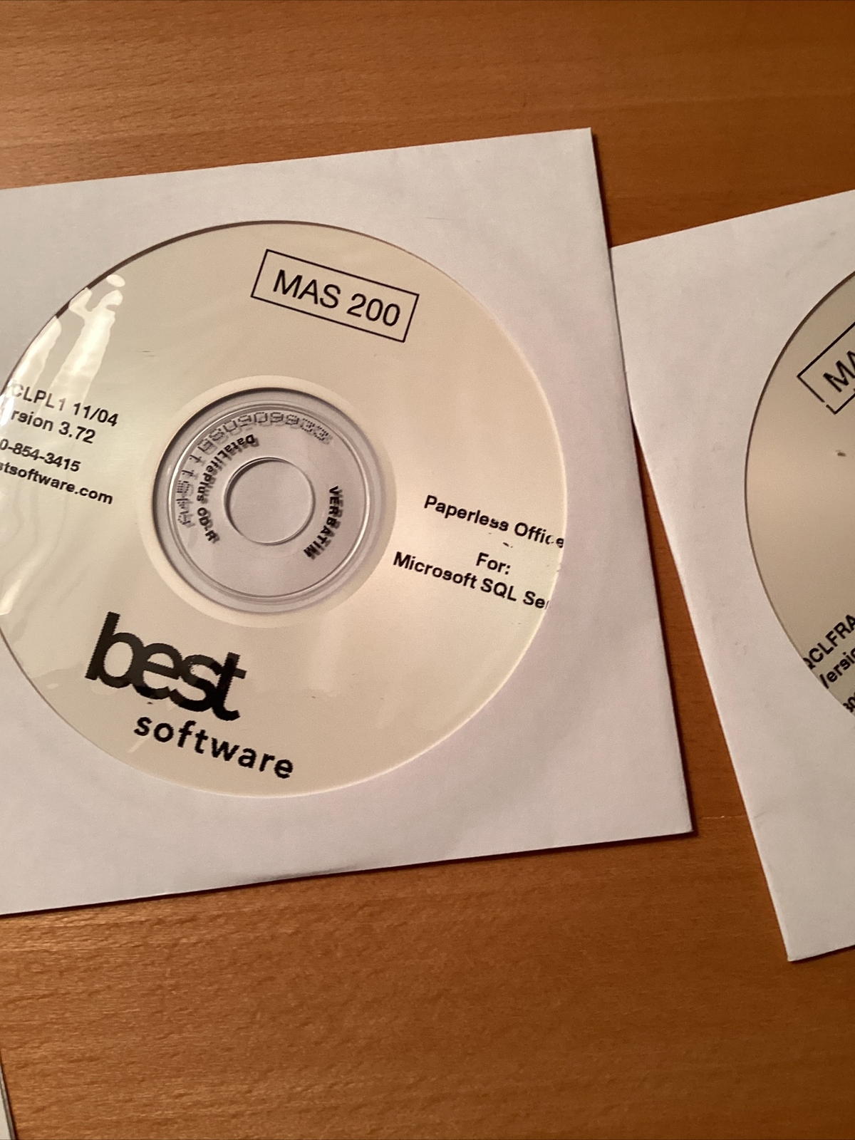 New Sage MAS200 For SQL 3.72, Paperless Office,FRx, Upgrade Ver, Docs, CDs, Etc