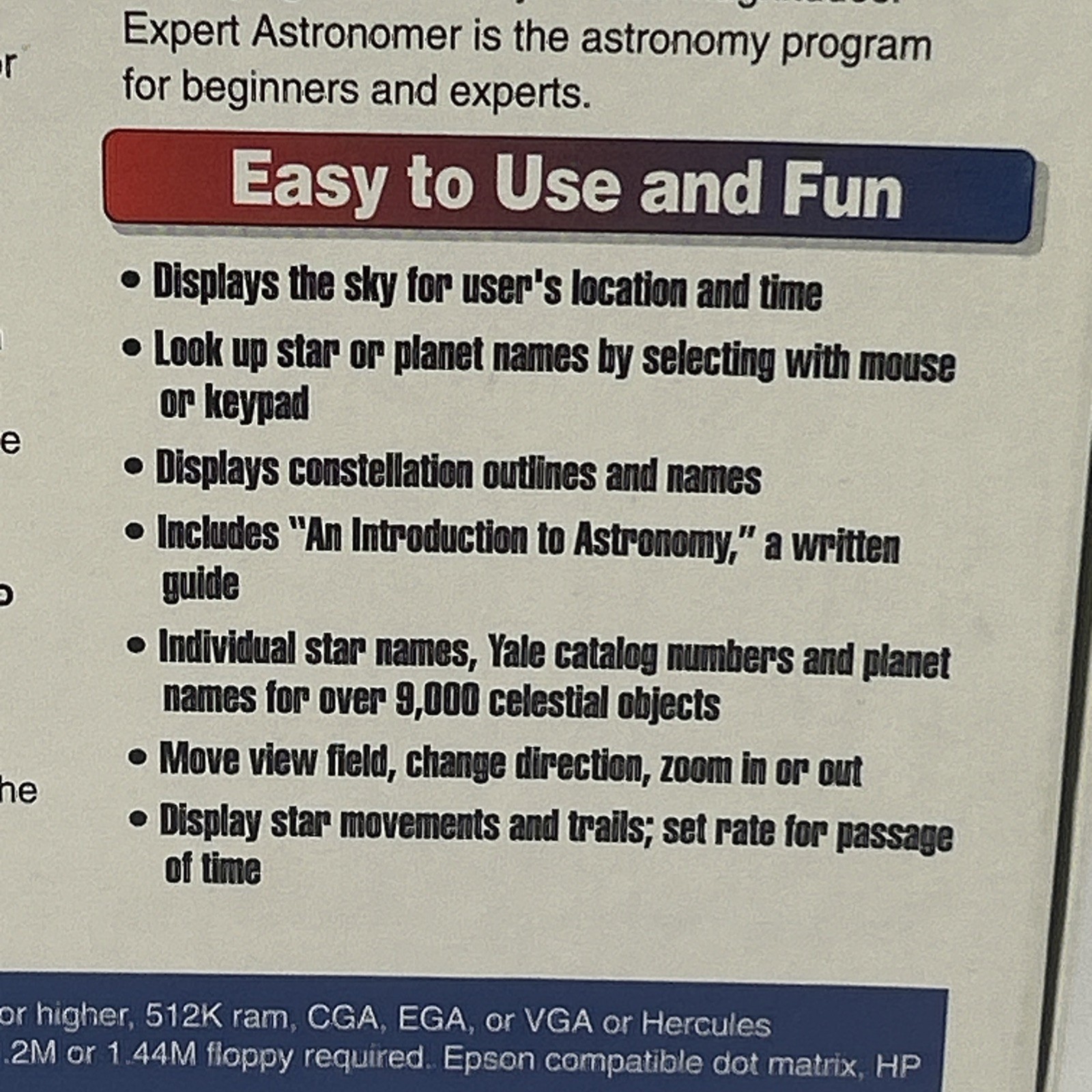 Brand New Expert Astronomer Bundle PC Software IBM/Tandy 3.5″ & 5.25″ Disk