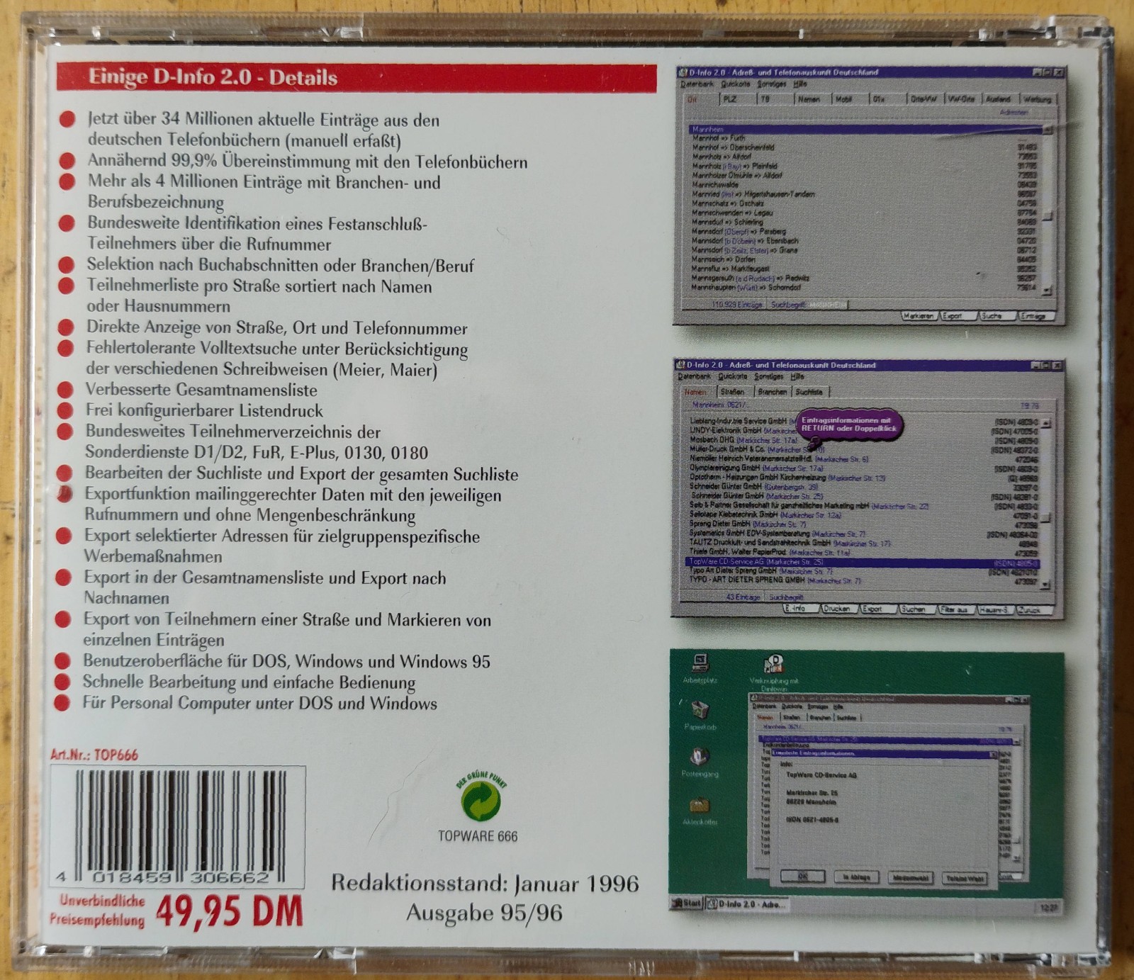 D-Info 34 million addresses and phone numbers in German