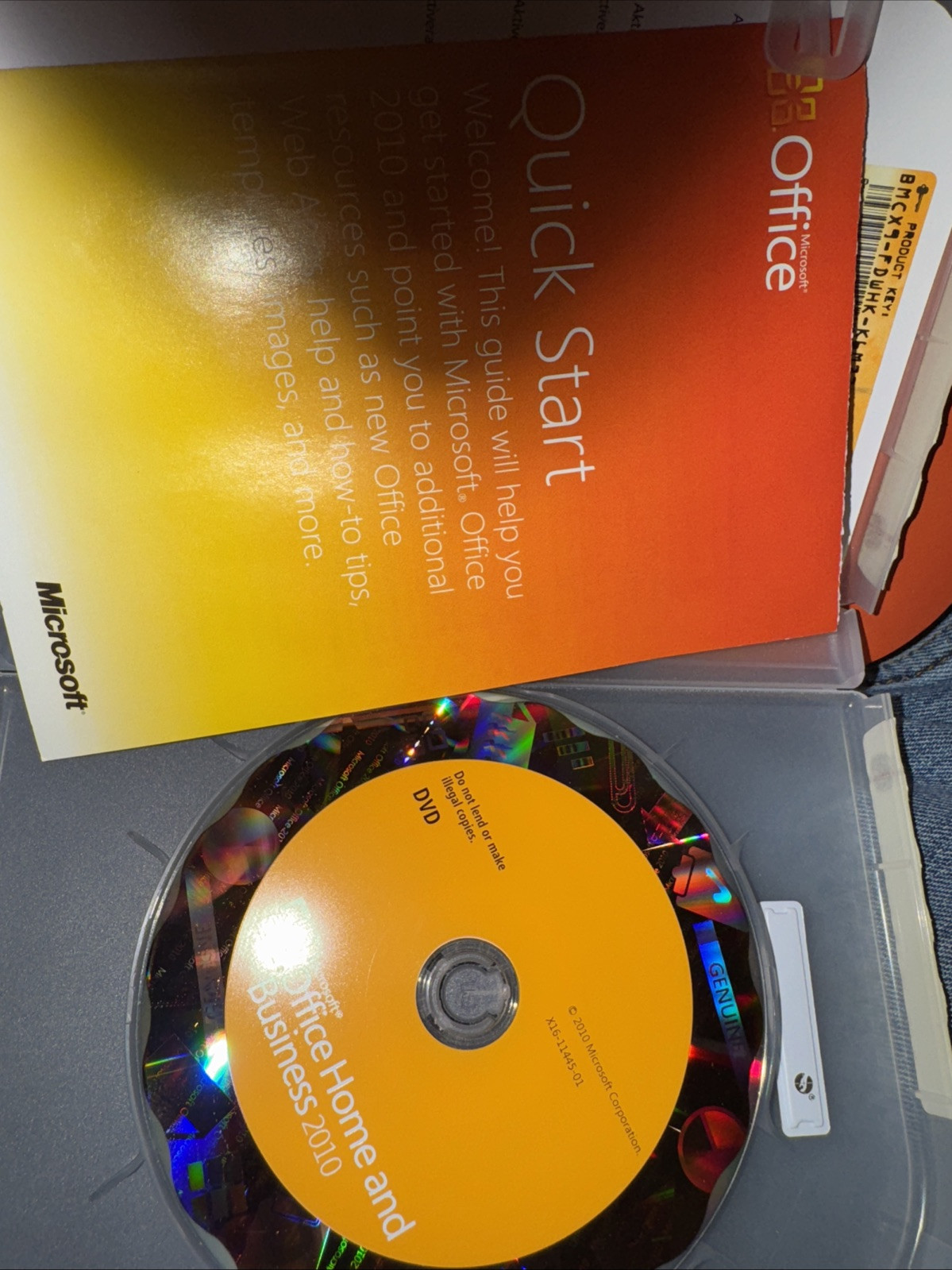 Microsoft Office Home and Business 2010 w/ Product Key, Genuine Retail