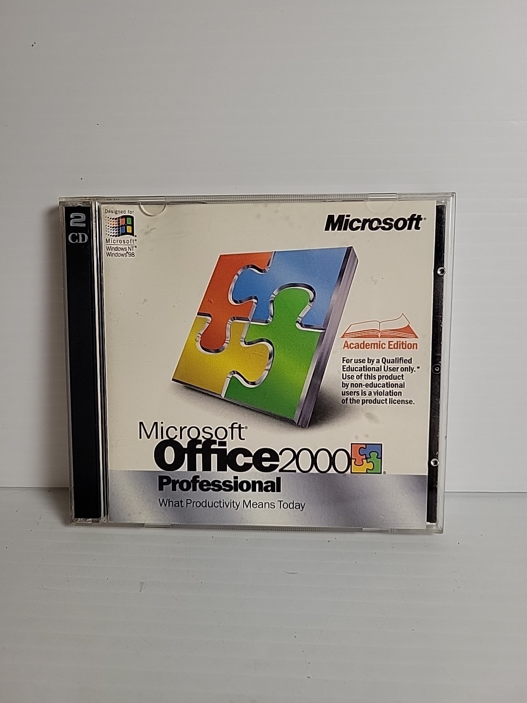 Microsoft Office 2000 Professional 2 CD-ROM w/ Prod Key for WINDOWS NT/98 Sealed