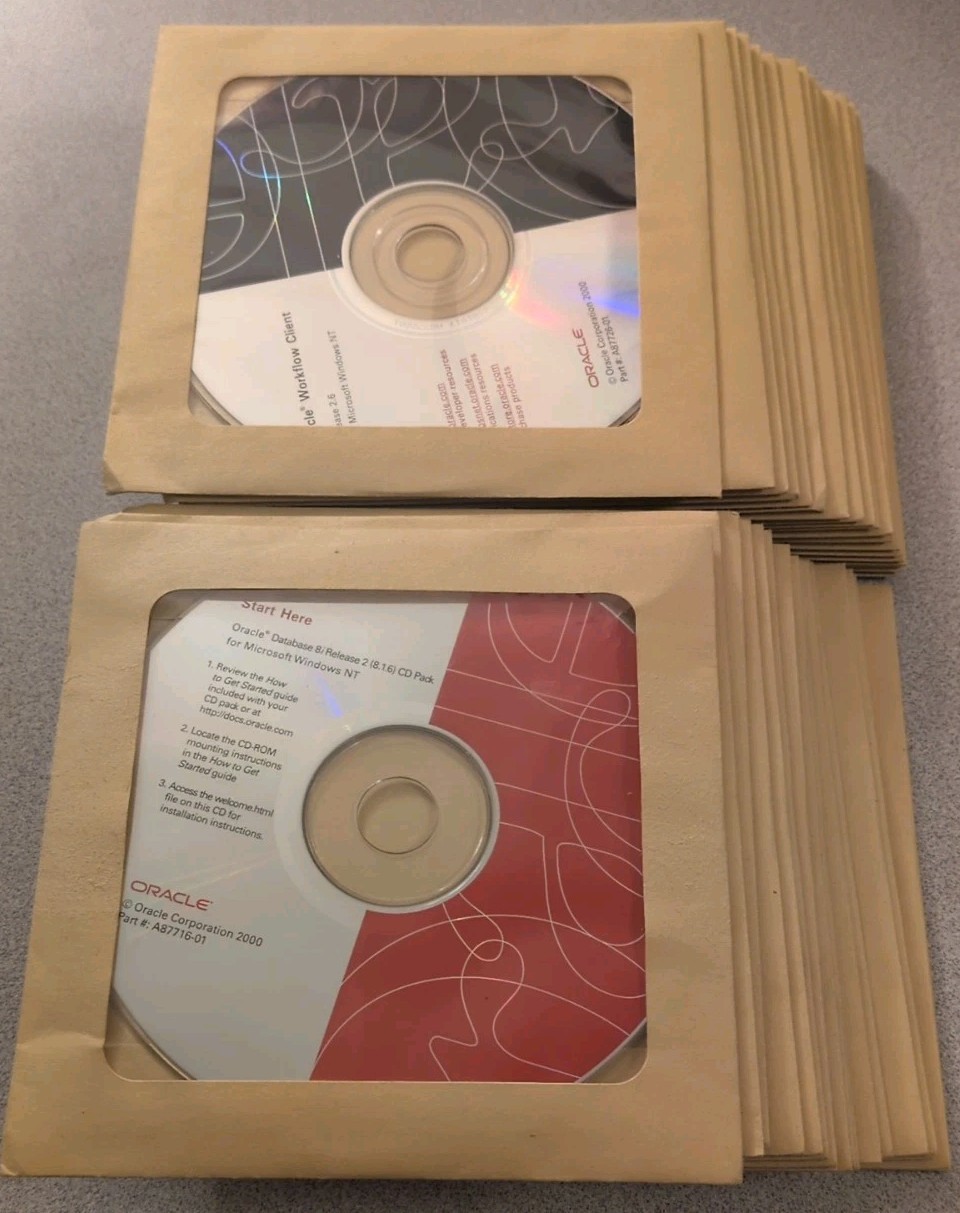 Oracle Database 8i Installation CD Pack Release 2, 8.1.6, Windows NT, 37 Discs